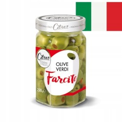 Włoskie Oliwki nadziewane paprykà Farcite Olio 290g - Citres