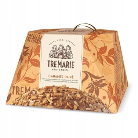 Tre Marie Panettone Caramel Dore - włoska babka z gruszką i karmelem 900g