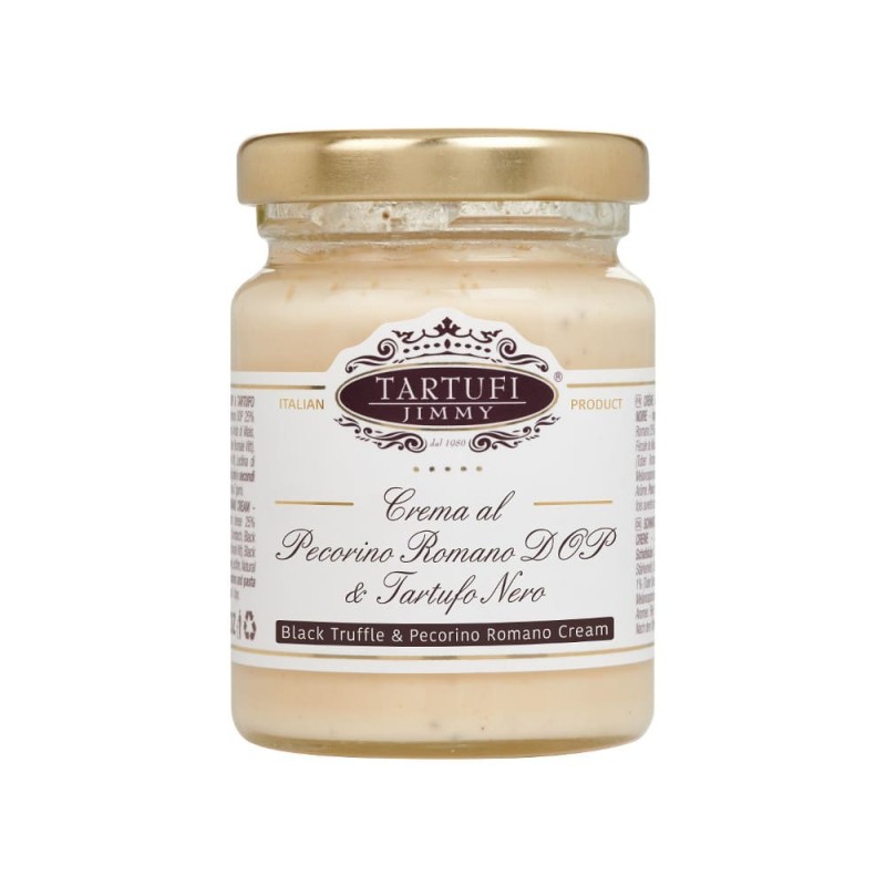 KREM Z PECORINO ROMANO DOP Z CZARNĄ TRUFLĄ 130G