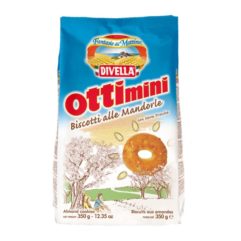 CIASTKA OTTIMINI Z MIGDAŁAMI DIVELLA 350G