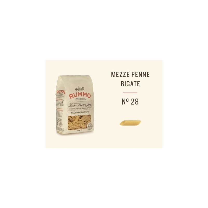 Makaron rurki Mezze Penne Rigate no 28 Rummo