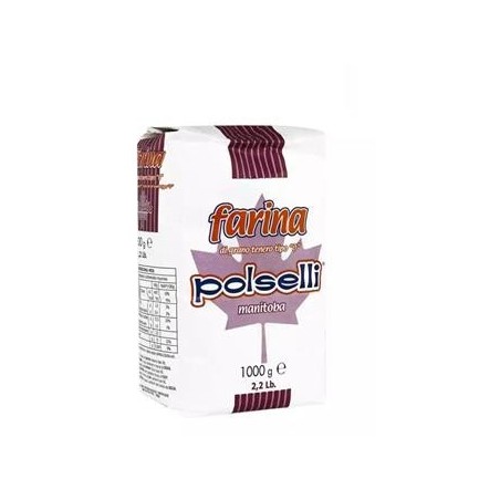 Polselli farina manitoba 1 kg. Mąka pszenna typu "0" do wypieków.