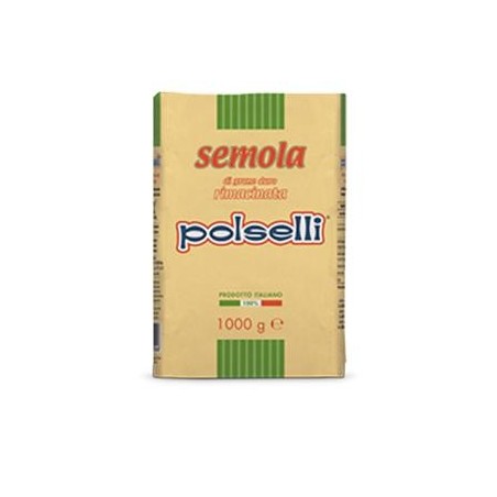 Semola Rimacinata di Grano Duro Polselli 1 kg. Mąka semola rimacinata z pszenicy durum 1 kg.