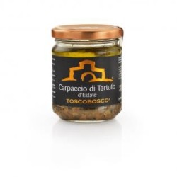 Carpaccio di Tartufo nero reg. Toscana. Plasterki czarnej trufli z regionu Toskania, słoiczek 180 gr.