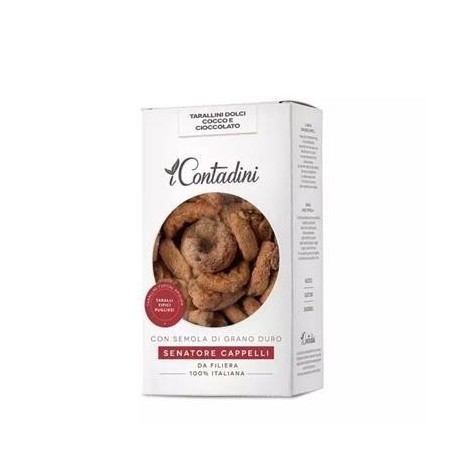Tarallini al cocco e cioccolato 250 gr. Włoska przekąska na słodko z kokosem i czekoladą 250 g.