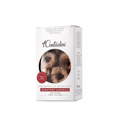 Tarallini cioccolato e nocciole 250 g. Włoska przekąska z czekoladą i orzechami laskowymi