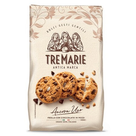 Tre Marie AncoraUno - kruche ciastka z kawałkami czekolady 360g