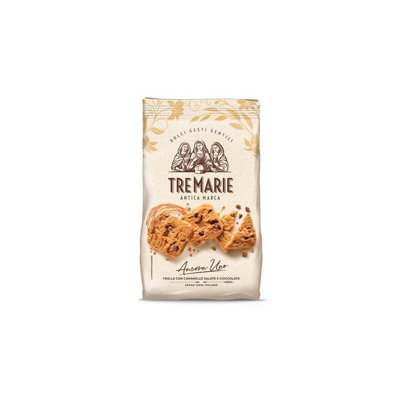 Tre Marie AncoraUno - kruche ciastka z kawałkami czekolady i karmelu 315g