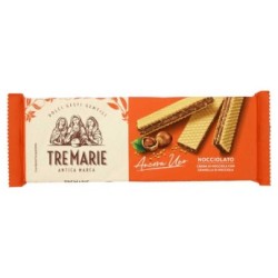 Tre Marie AncoraUno Nocciolato - wafelki z kremem orzechowym i kawałkami orzechów laskowych 140g