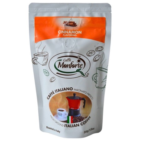 CAFFÈ MONFORTE – CAFFÈ ITALIANO (kawa mielona) o aromacie CYNAMONU, 200 g