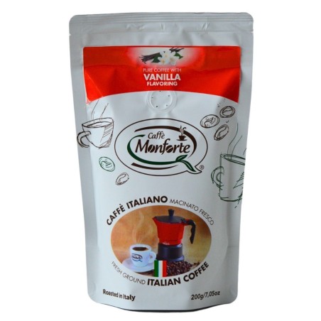 CAFFÈ MONFORTE – CAFFÈ ITALIANO (kawa mielona) o aromacie WANILII, 200 g