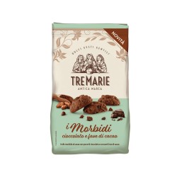 Tre Marie Morbidi Cioccolato - ciastka kakaowe z kawałkami czekolady 300g