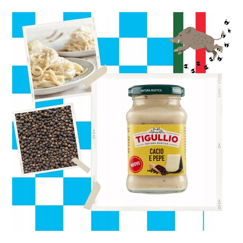 Tigullio Cacio e Pepe włoski sos ser pecorino i pieprz 185g