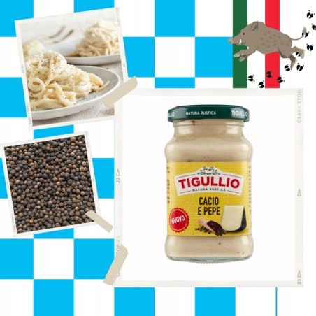 Tigullio Cacio e Pepe włoski sos ser pecorino i pieprz 185g