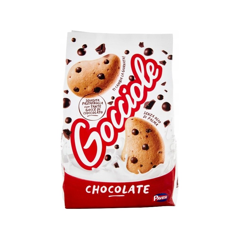 Ciastka z czekoladą Gocciole 500g - Pavesi Barilla włoskie kruche