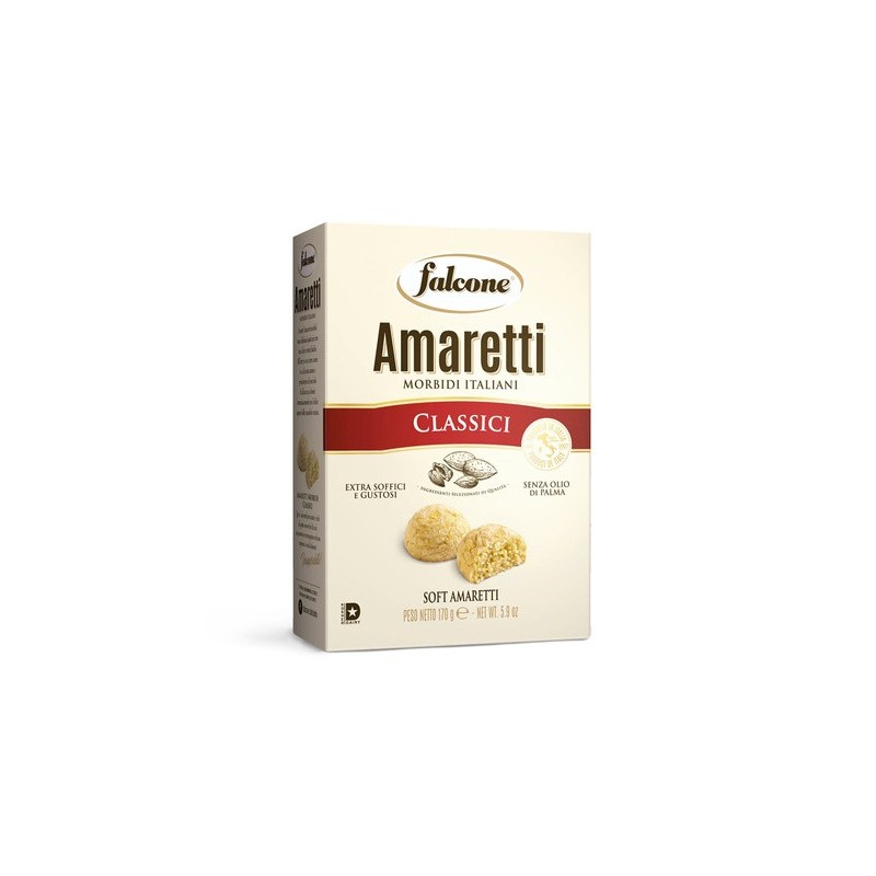 Falcone Amaretti Classici - miękkie ciasteczka migdałowe 170g