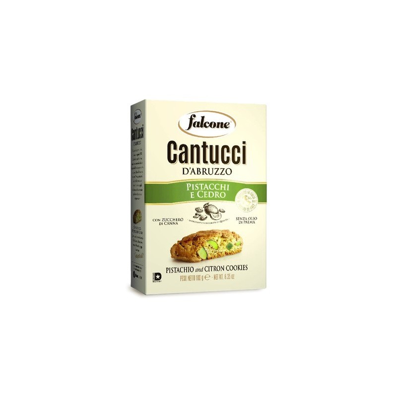 Falcone Cantucci d'Abruzzo al Pistacchio e Cedro - kruche ciasteczka 180g