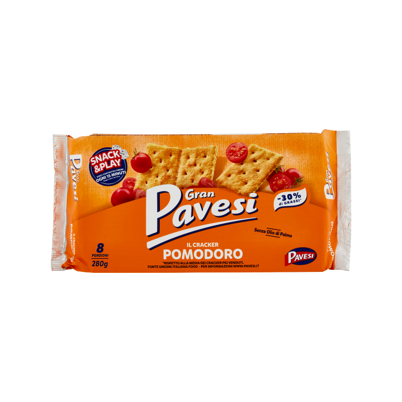Krakersy pomidorowo-ziołowe GRAN PAVESI Pomodoro 280g