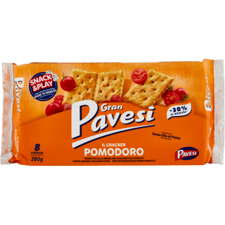 Krakersy pomidorowo-ziołowe GRAN PAVESI Pomodoro 280g