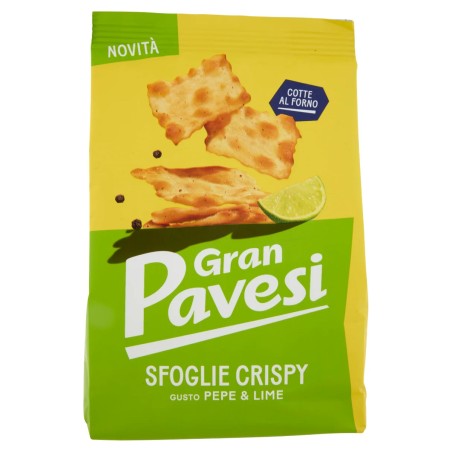 Krakersy o smaku pieprzu i limonki Pepe e Lime Gran PAVESI 150g