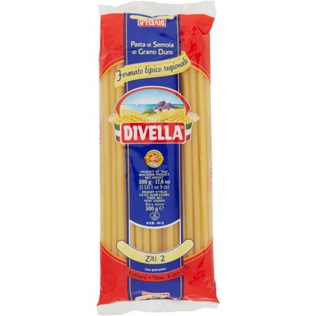 Divella Ziti n.2 włoski makaron długie rurki 500g