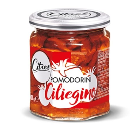 Pomodori secchi ciliegino olio 200 gr. Pomidorki koktailowe suszone w oleju 200 g.