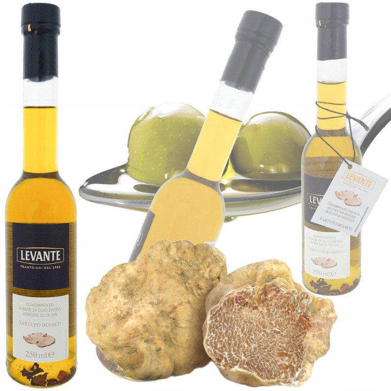 Oliwa truflowa z kawałkami białej trufli extra vergine - Levante 250 ml